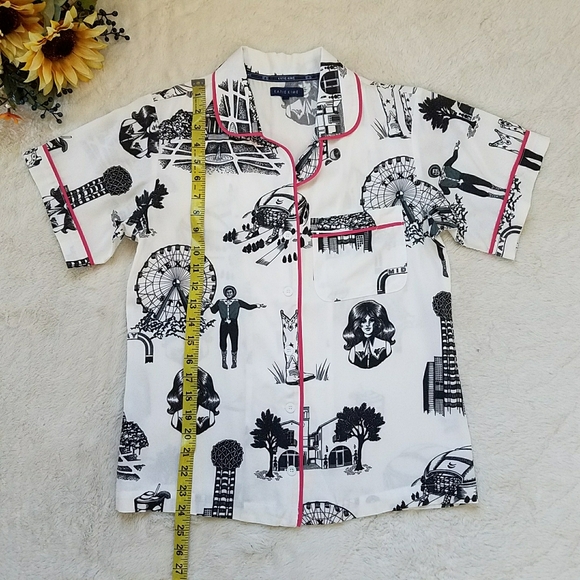 KATIE KIME Texas Fair Print Short Pajama Set - Picture 6 of 12